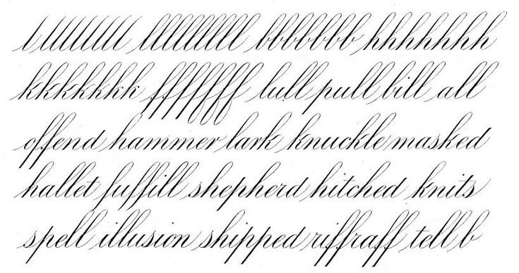 Каллиграфические прописи