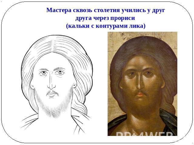 Прорись иконы спас Нерукотворный