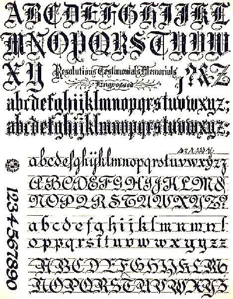 Средневековый шрифт