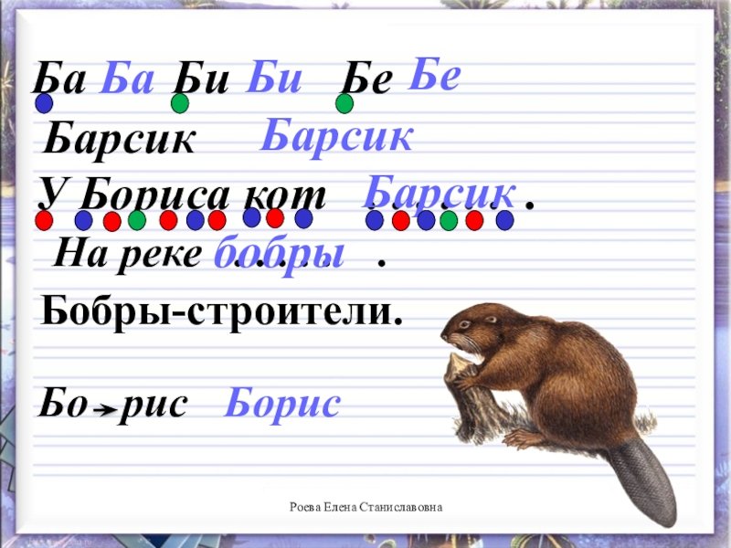 У Бориса кот Барсик прописи