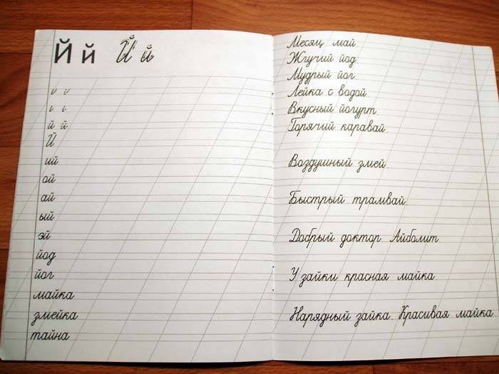 Прописи 1 класс предложения