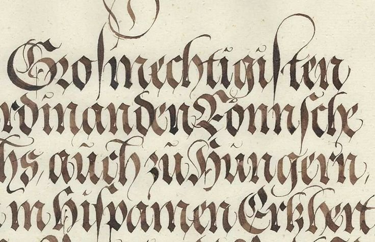 Каллиграфия немецкая Готика