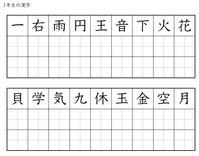 Китайский язык прописи для иероглифов