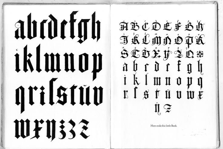 Немецкий шрифт Готика русский