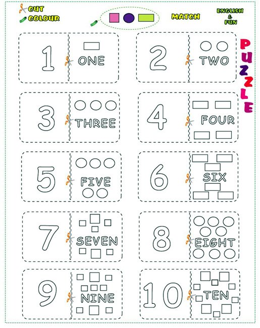 Цифры на английском для дошкольников