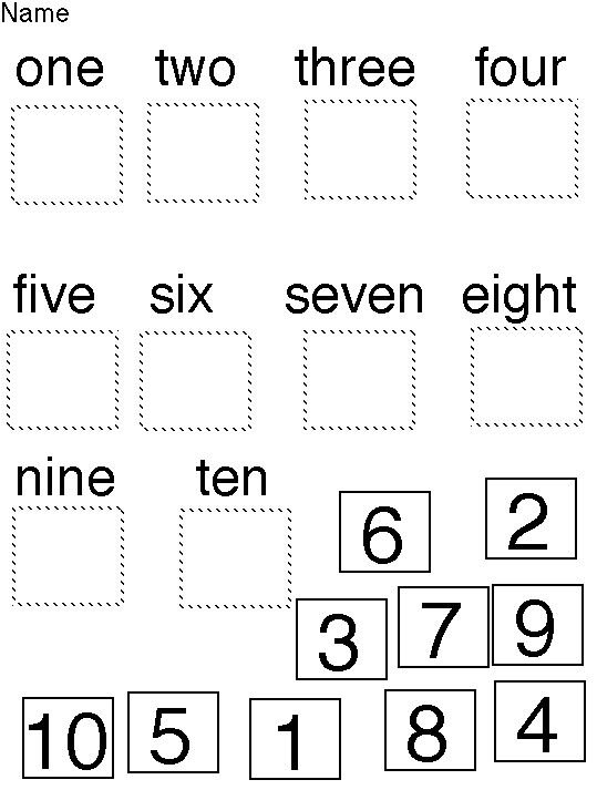 Numbers задания для детей