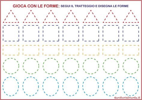 Фигуры для обводки для детей