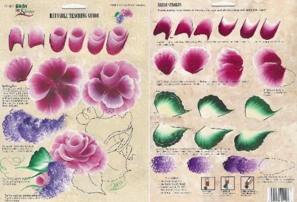 Жостовская роспись двойной мазок