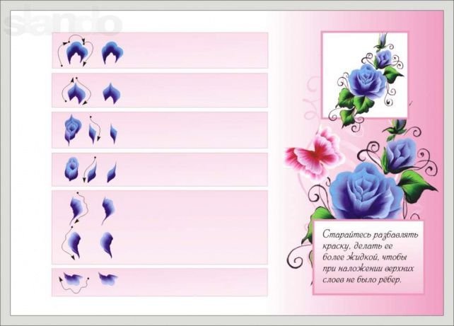 Тренировочные карты для маникюра китайская роспись