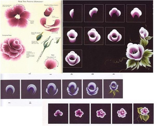Китайская роспись на ногтях пошагово для начинающих
