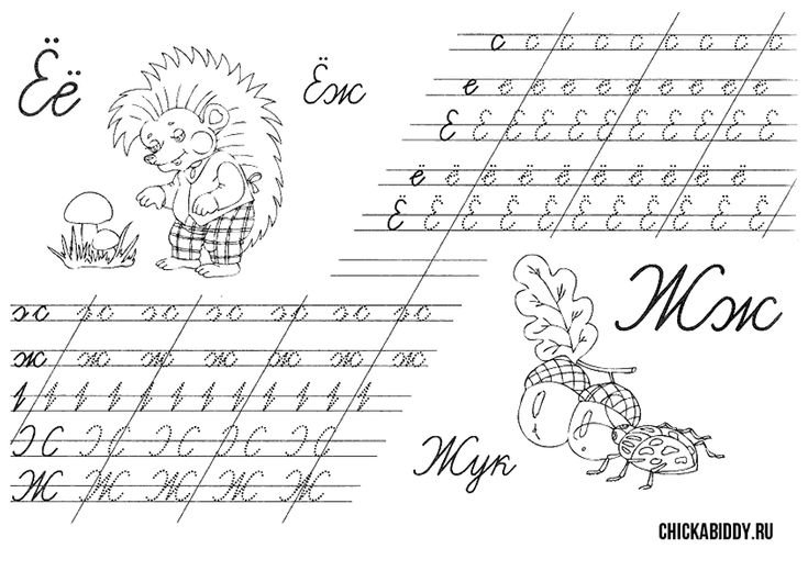 Прописи для дошкольников буквы