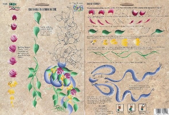 Схемы цветов для китайской росписи