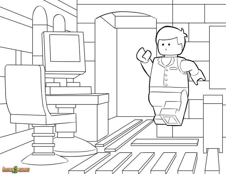 Лего Эммет раскраска