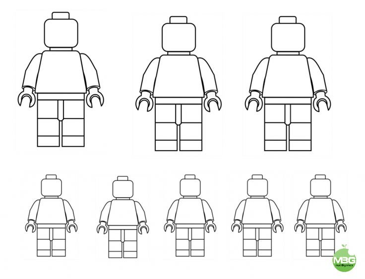 Лего человек сбоку