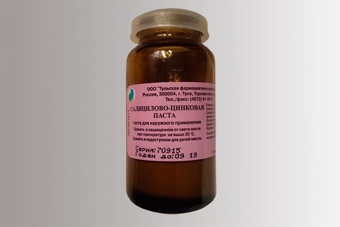 Салицилово-цинковая паста Лассара