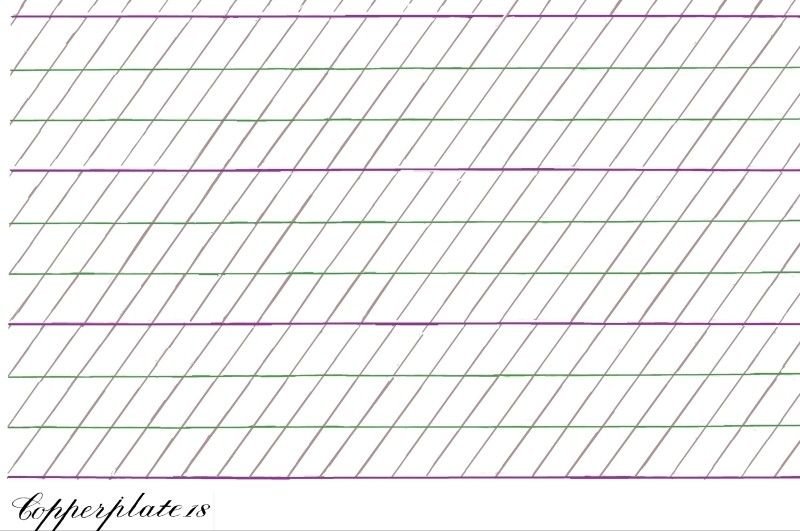 Разлиновка частая косая линия а4
