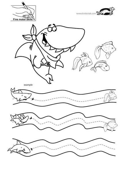 Акула задания для дошкольников