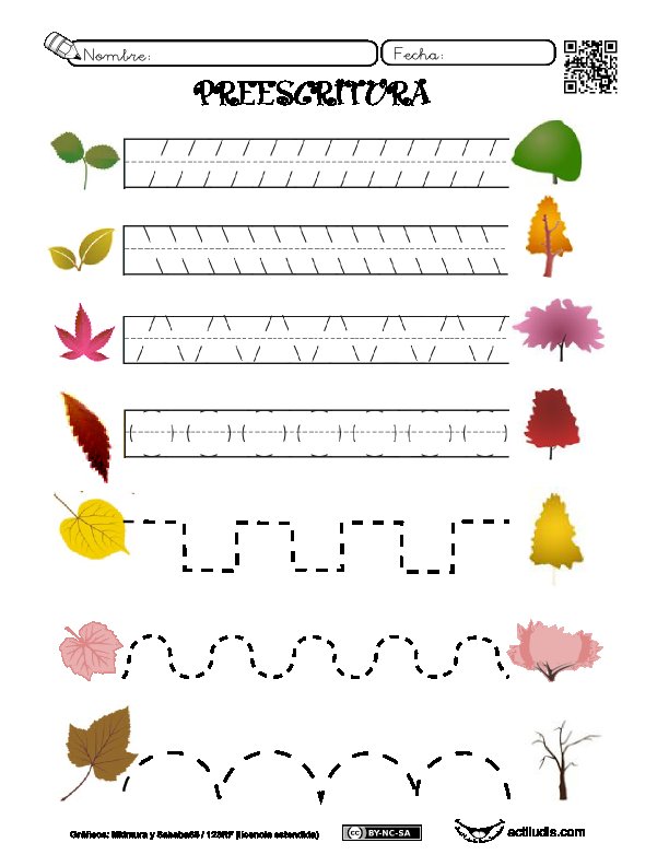 Графомоторные дорожки осень