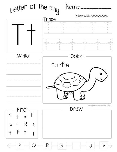 Английская буква t задания