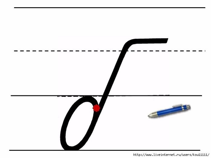 Написание строчной буквы б