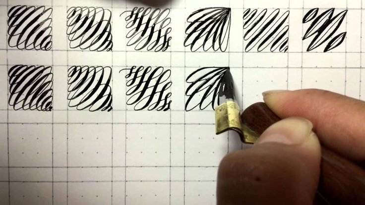 Каллиграфия упражнения копперплейт