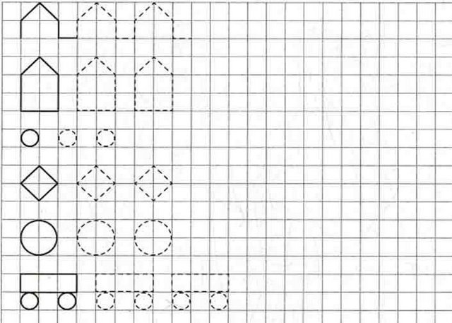 Прописи в клетку для дошкольников