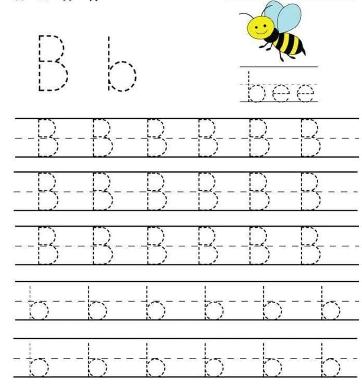Прописи на английском языке для детей буква b