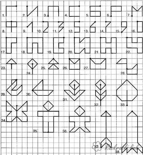 Графические рисунки для дошкольников