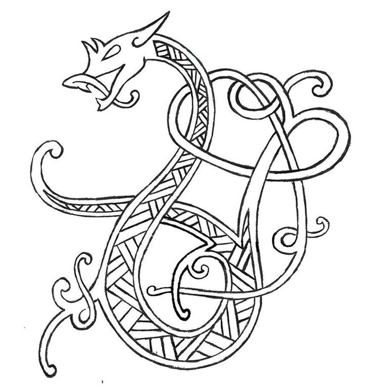 Дракон Celtic Knotwork