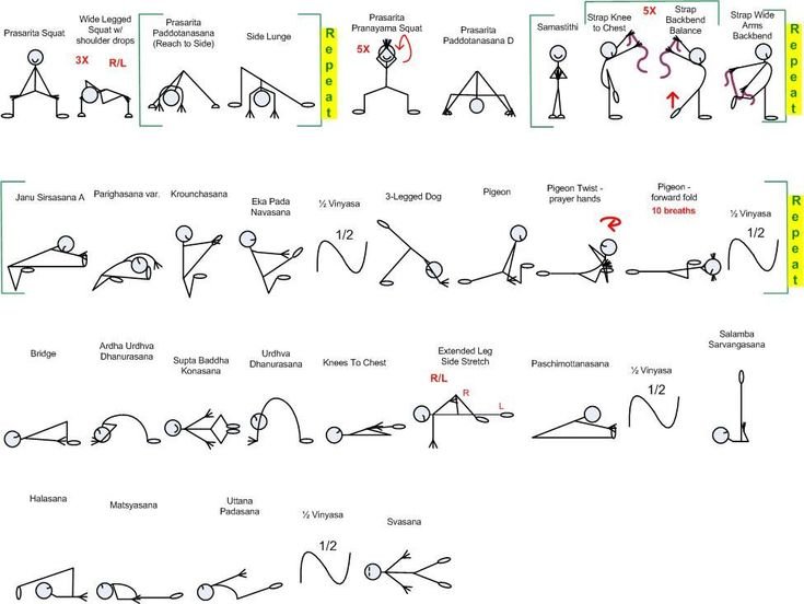 Хатха йога комплекс для начинающих