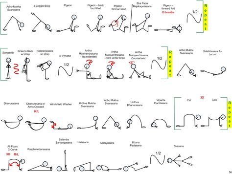 Последовательность асан в йоге