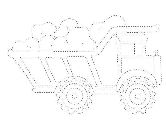 Рисование по точкам машинки