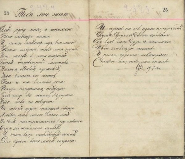 Каллиграфический почерк дореволюционный