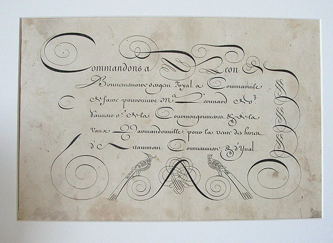 Каллиграфия 18 века в России