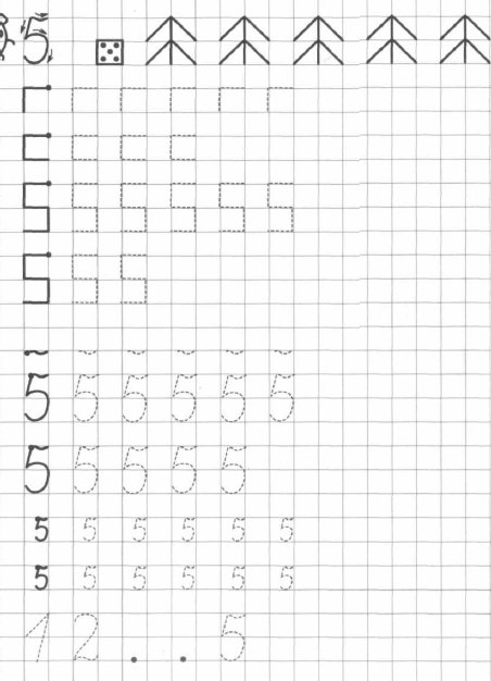 Прописи в клеточку для дошкольников 5-6 лет