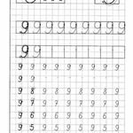 Письмо цифры 9 прописи