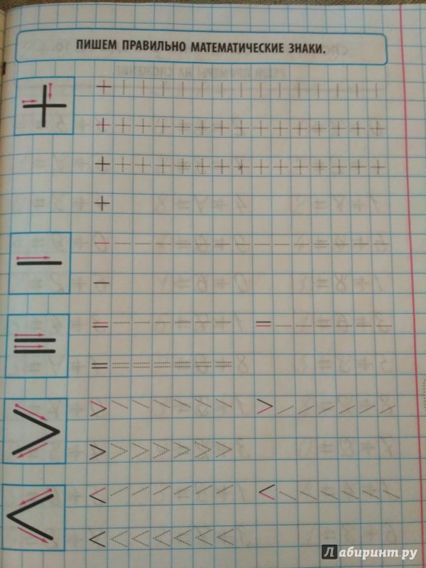 Цифра 1 тренажер для 1 класса
