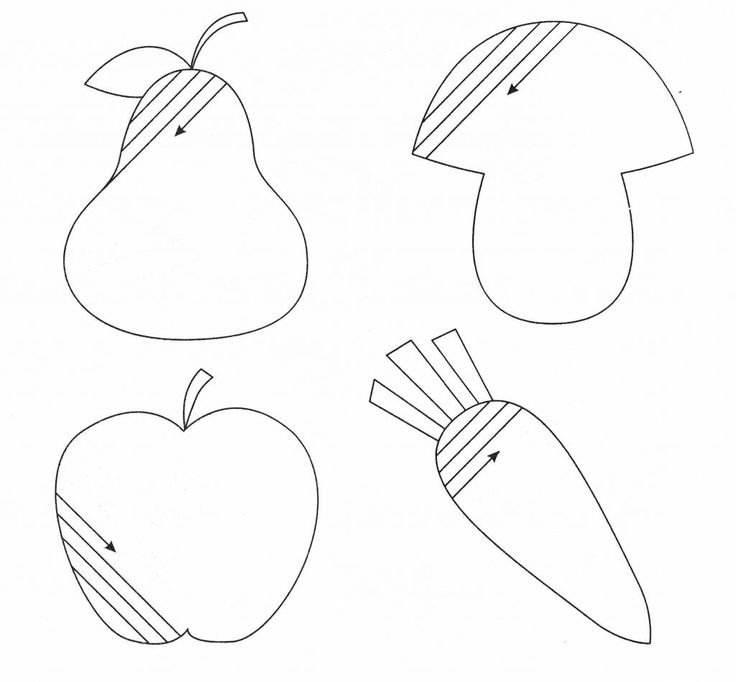 Задания заштрихуй овощи для дошкольников