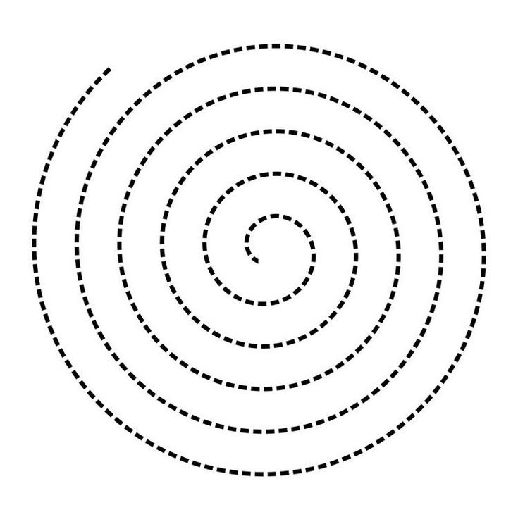Спираль пунктир
