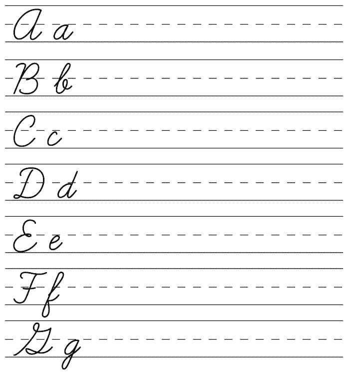 English Alphabet прописные буквы