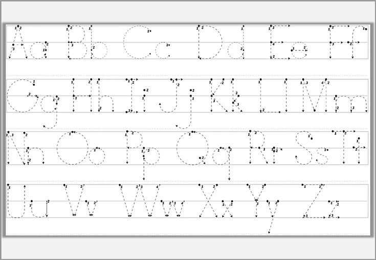 English Alphabet Letters прописи