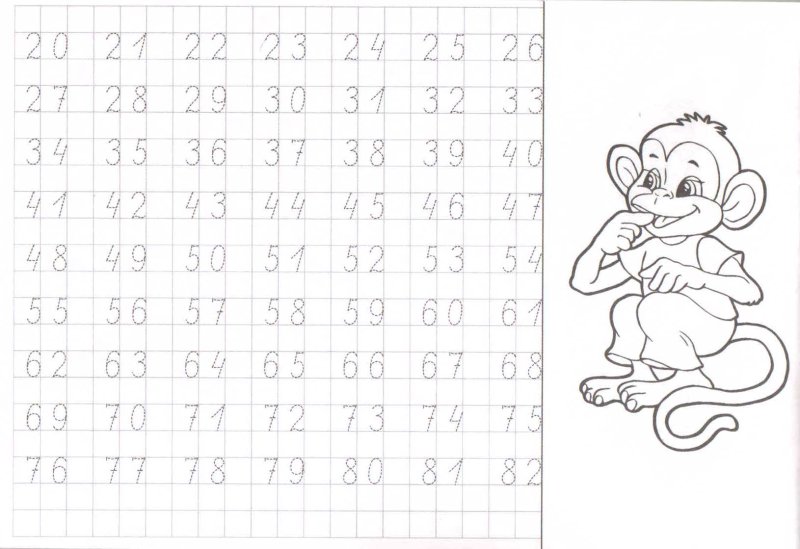 Прописи для дошкольников 5-6 лет цифры