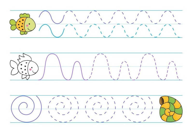 Графомоторика для малышей 3-4 лет