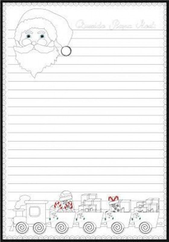 Трафарет новогоднего письма