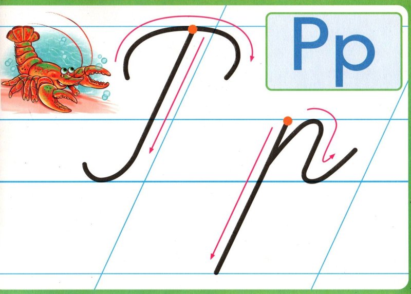 Как писать букву р