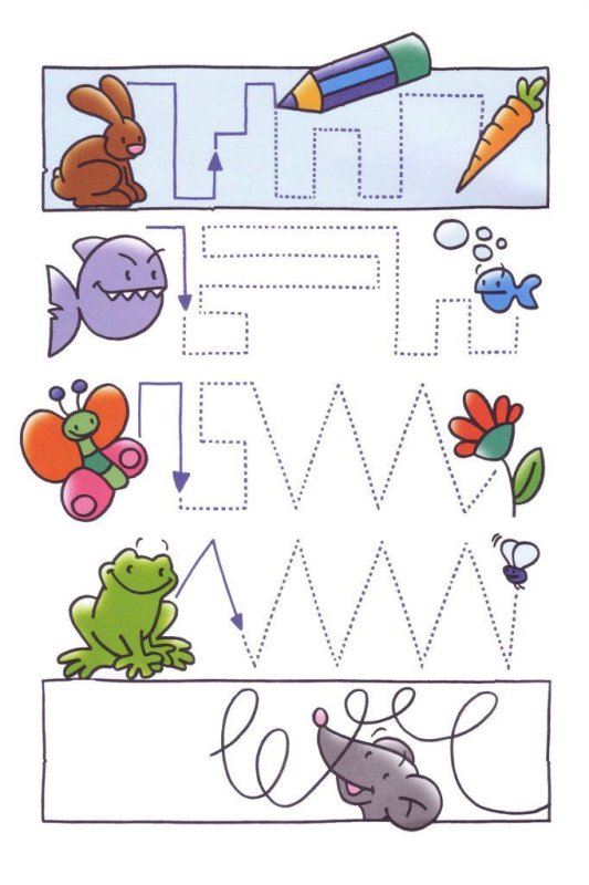 Прописи для дошкольников цветные