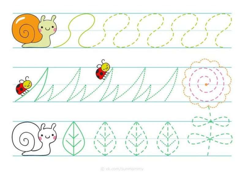 Задания для детей 3-4 лет графомоторика