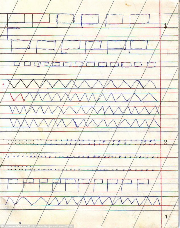 Прописи 1993 года 1 класс