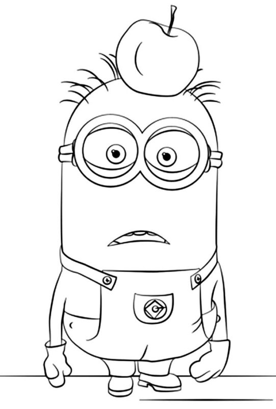 Рисунки для раскрашивания Миньоны