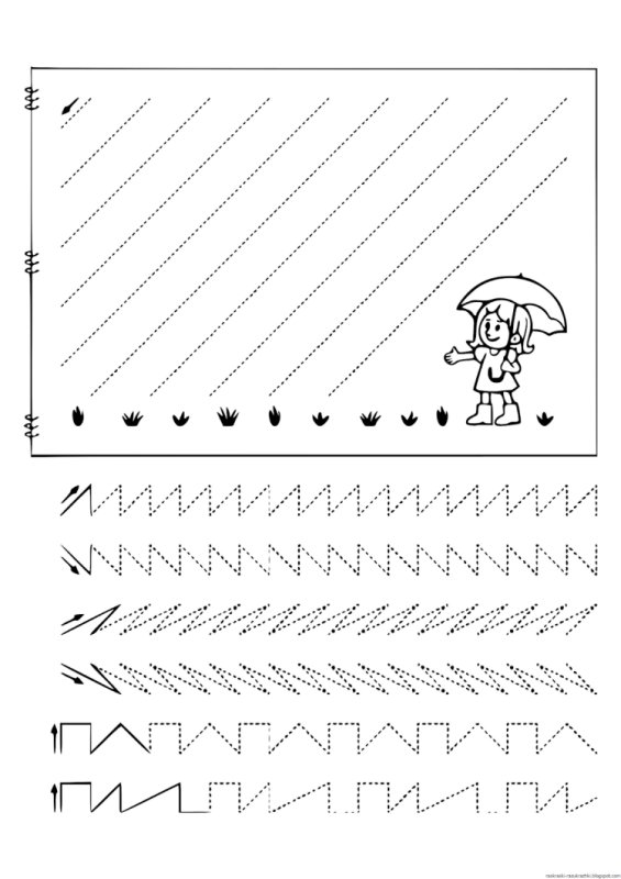 Штриховка для дошкольников 5-6 лет